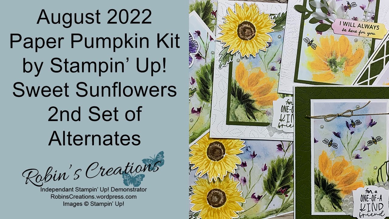 August 2022 Paper Pumpkin - Sweet Sunflowers - 2nd Alternates