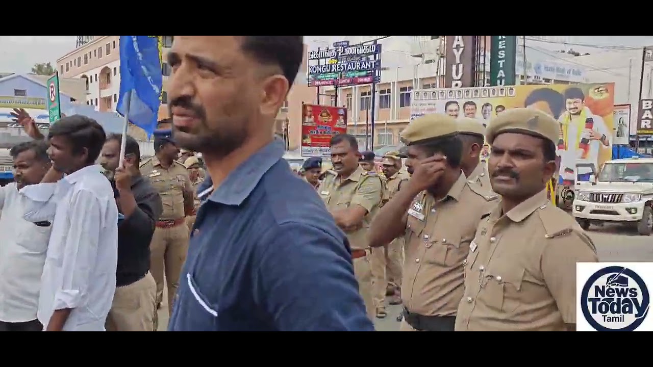 சுவர் இடிந்து விழுந்து உயிரிழந்த 17 நபர்களுக்கு அஞ்சலி செலுத்த வேண்டி அனுமதி மறுக்கப்பட்ட நிலையில் தடையை மீறி தமிழ் புலிகள் கட்சியினர் ஆர்ப்பாட்டம்.!