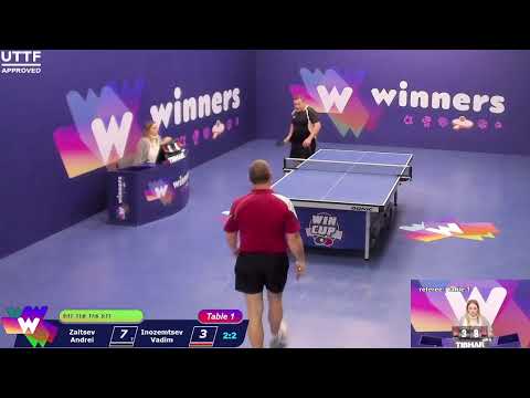 WINners CUP table 1 10.01 Zaitsev Andrei - Inozemtsev Vadim  18:30