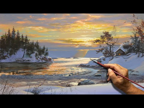 "Winter Colors" Acrylic painting. Artist - Viktor Yushkevich. #230