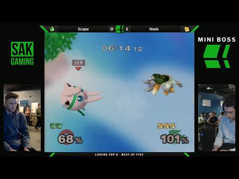 Mini Boss 4 - Losers Top 8 - Scape (Jigglypuff) vs Neek (Fox)