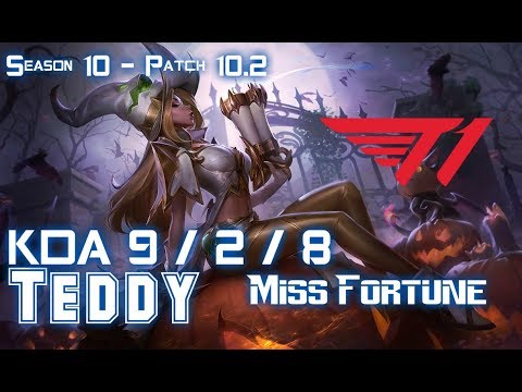 T1 Teddy MISS FORTUNE vs SENNA ADC - Patch 10.2 KR Ranked