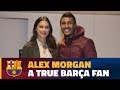 Alex Morgan visits Camp Nou for Barça-Depor