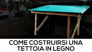 Costruire una TETTOIA in LEGNO, Fai da TE veloce