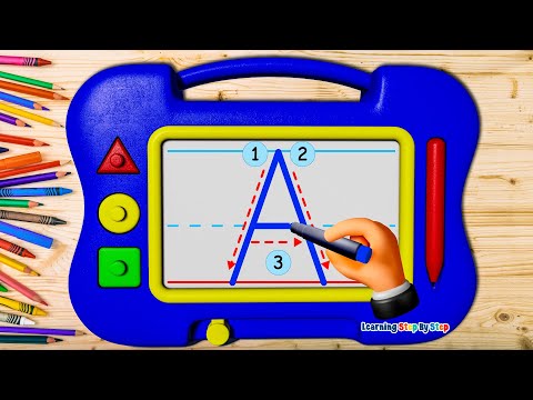 How to Write English Alphabet Uppercase Letters with Letter Sounds | Handwriting and Phonics