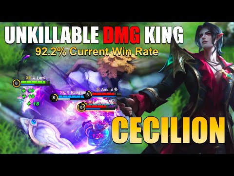 How Many Stacks?! 92.2% Current Win Rate Cecilion Best Build! | Top Global Cecilion by ♮ LarK - MLBB