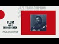 Plum by George Benson Jazz Guitar Tab Transcription