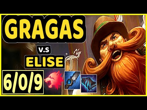 CARIOK (GRAGAS) vs ELISE - 6/0/9 KDA JUNGLE CHALLENGER GAMEPLAY - BR