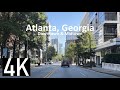 Driving in Midtown & Downtown Atlanta, Georgia 4K Street Tour - Mercedes-Benz Stadium & Atlantic Stn