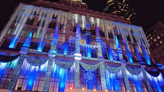 ⁴ᴷSaks Fifth Avenue Holiday Light Show 2021 &amp; Saks Fifth Avenue Holiday Windows 2021 ✨