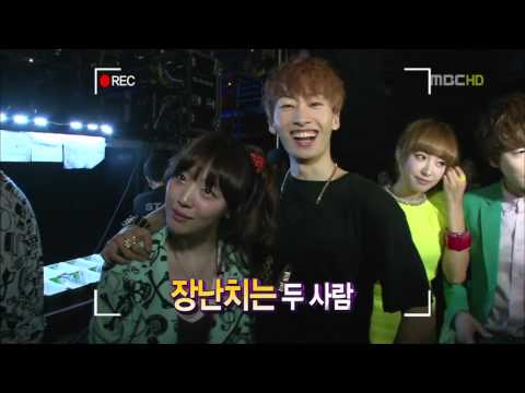 [Other] 120719 f(x) & Suju - Oops!! Backstage @ SMTOWN in LA