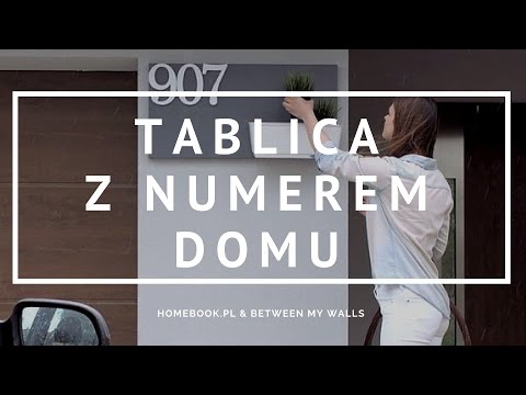 Jak zrobić oryginalną tabliczkę z numerem domu? #DIY