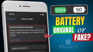 How to Check iPhone 8 Plus Battery is Original or Fake | Check If Battery is Genuine on iPhone