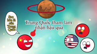 China's greed and consequences.Trung Quốc Tham và hậu quả#vietnam #countryballs #china #india