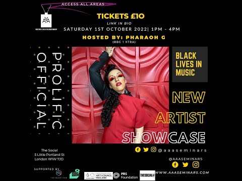 Prolific Official Performing Live at AAA Seminars BLiM Black History Month Special (1/10/22)