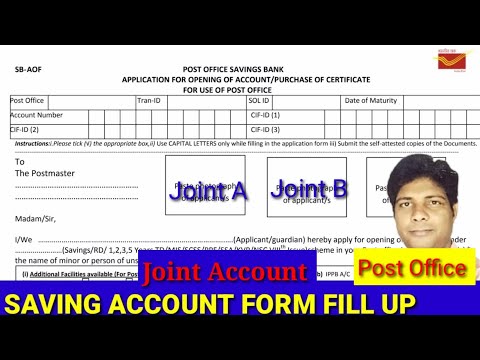 Post office Saving Account Opening | Savings Account Form Fill Up