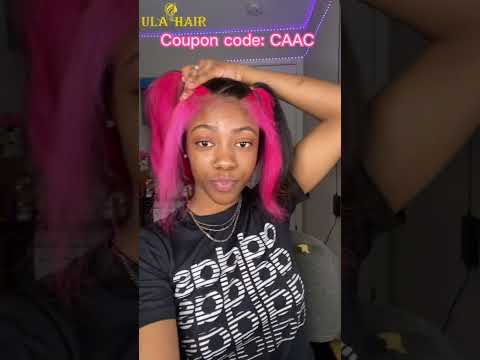 Sew In Half Up Half Down Hairstyle 🎀 Dye Blonde To...