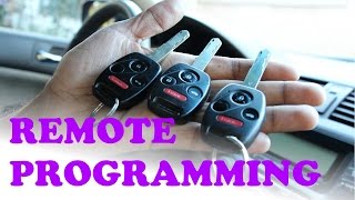 How to PROGRAM your KEY REMOTE for FREE