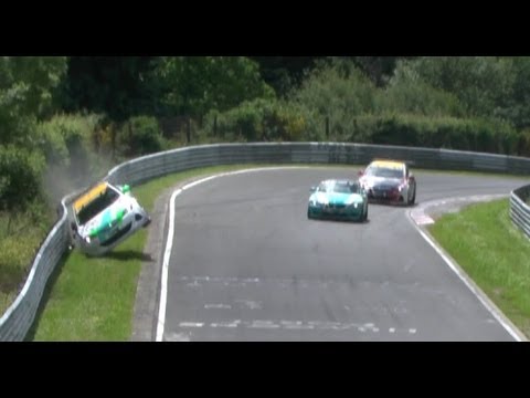 Crash VLN Race Nürburgring Nordschleife 22.06.2013
