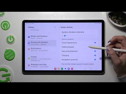 How to Enter & Change Vibration Settings on Samsung Galaxy Tab S9 / Manage Sounds & Vibrations