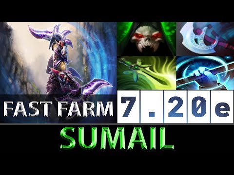 SumaiL [Anti-Mage] Fast Farm No Battle Fury Build ► Dota 2 7.20e