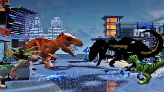 Tiranossauro Rex VS Indoraptor no LEGO Jurassic World