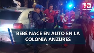 Bebé nace a bordo de un auto particular en CdMx; elementos de la Policía Auxiliar asisten parto