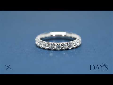 Memoire Odessa Eternity Diamond Wedding Band in 18kt White Gold (2ct tw)