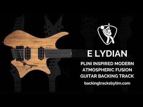 Plini Inspired Modern Atmospheric Fusion Guitar Backing Track Jam in E Lydian | 90 BPM