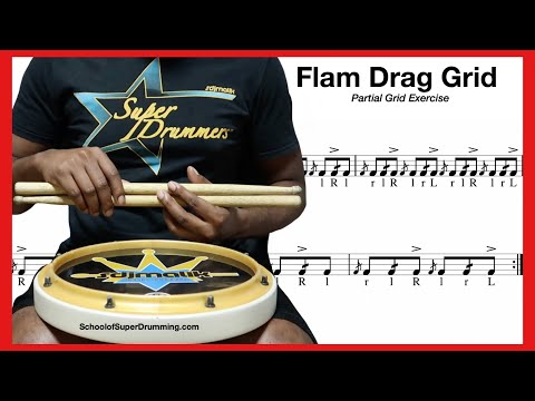 ADVANCED FOR DRUMMERS | Flam Drag Grid + Breakdown