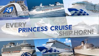 Every Princess Cruise Ship Horn!
