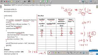 Download the video "Binary to  Decimal  in C"