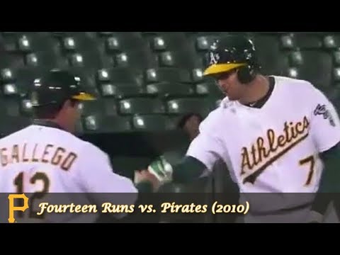 Oakland A's Offensive Outbursts Episode 6 - Fourteen Runs vs. Pirates (2010)