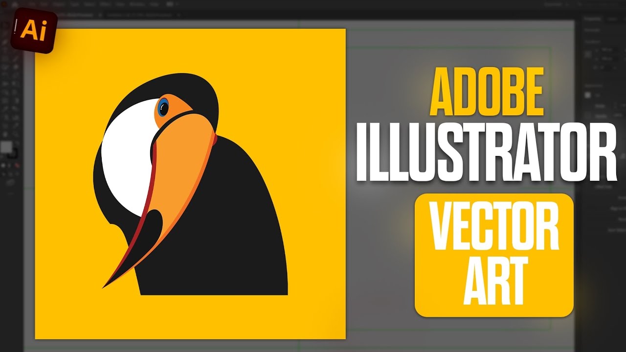Adobe illustrator bird vector art for beginners