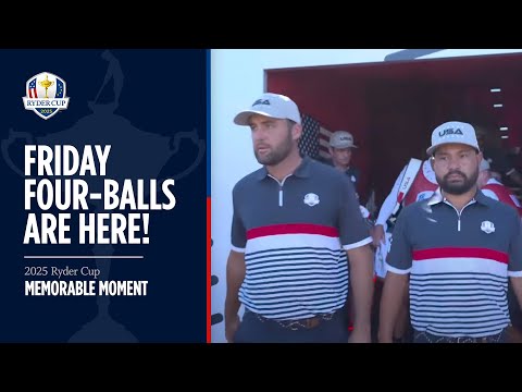 First Tee Walk Out for Friday Four-Balls! | 2025 Ryder Cup