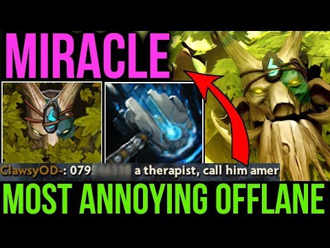 Miracle- Hilarious Trashtalk [PATCH 7.07] Meteor Hammer Treant Protector! Most Annoying Offlane