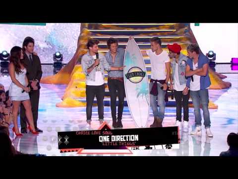 One Direction winning 4/4 surfboards at the 2013 Teen Choice Awards
