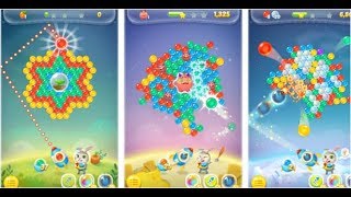 Ice Mountain level 15 Gameplay | Space bunny Bubble spinner game ( By BitMango )