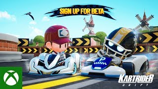 Xbox KartRider Drift Closed Beta Trailer anuncio