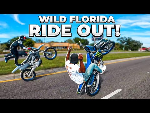 THE MOST WILD FLORIDA RIDEOUT EVER ! | BRAAP VLOGS