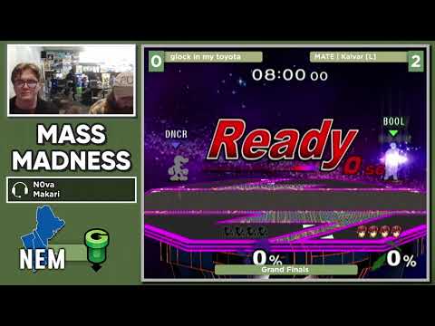 Mass Madness 46 SSBM - glock in my toyota (Mr. Game & Watch) vs MATE | Kalvar [L] (Marth) - Melee GF