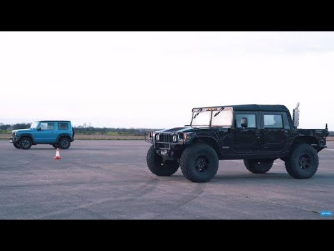 Hummer H1 vs Suzuki Jimny drag race
