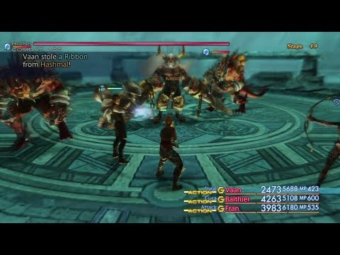 FINAL FANTASY XII: THE ZODIAC AGE - Stealing a Ribbon - Trial Mode (Stage 49) [Earliest Method]