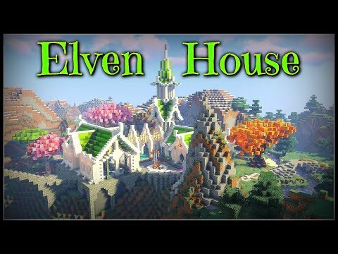 EPIC Elven House Timelapse in Minecraft?!