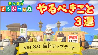あつまれどうぶつの森 Ver3.0アップデートまでにやるべきこと３選