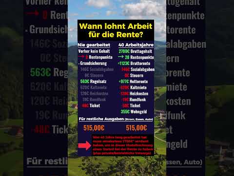Wann lohnt sich Arbeit für die Rente?