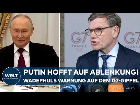 Video Thumbnail: UKRAINE-KRIEG: Putin hofft auf Ablenkung! G7-Gipfel – Eindringliche Warnung von Johann Wadephul