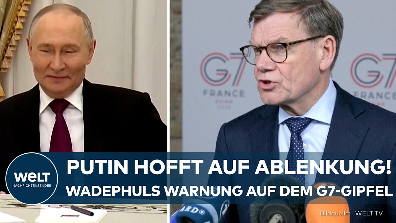 UKRAINE-KRIEG: Putin hofft auf Ablenkung! G7-Gipfel – Eindringliche Warnung von Johann Wadephul