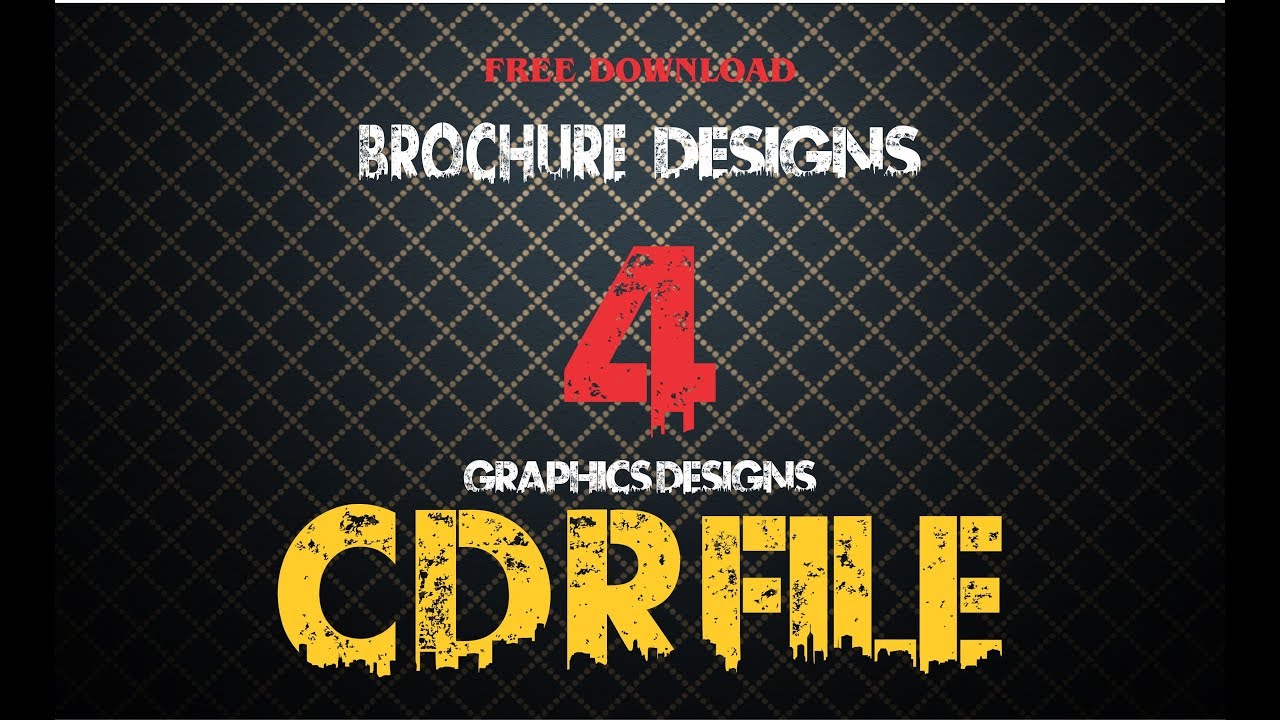 Coreldraw Tutorial - Free Download - 4 Brochure Designs CDR File by Graphics Designs