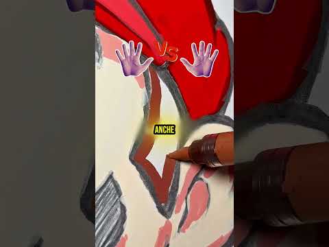 Disegno Mario Bros Con La Mano Destra vs Mano Sinistra - Quale Uscirà Meglio? #short #bulun